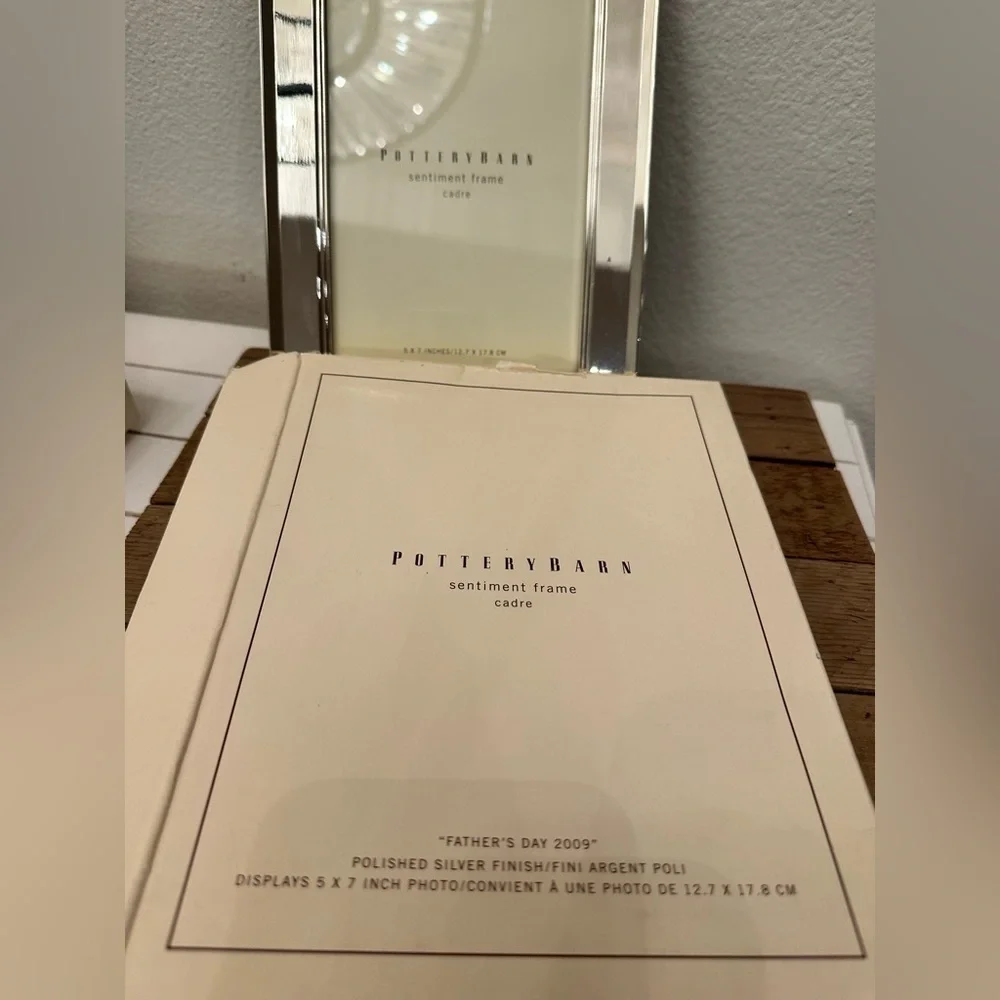 Pottery Barn Sentiment Frame with box, Happy Father’s Day 2009